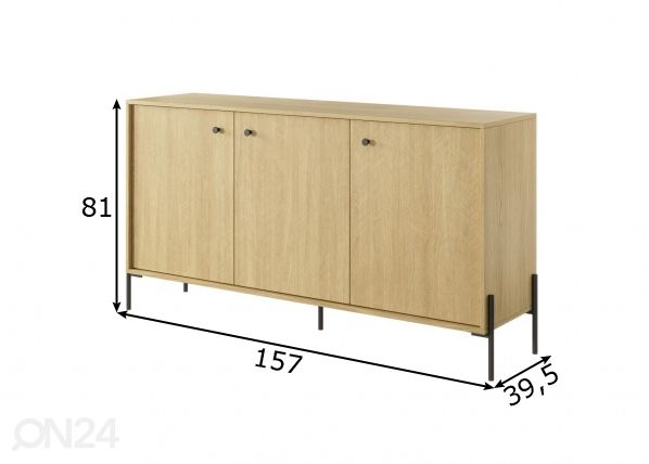 Lipasto Scandi C 157 cm mitat