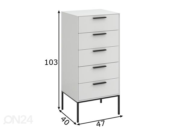 Lipasto Slimline 05 mitat