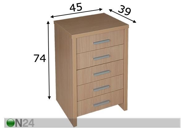 Lipasto SPACE 3 mitat