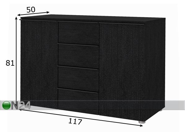Lipasto SQUARE mitat