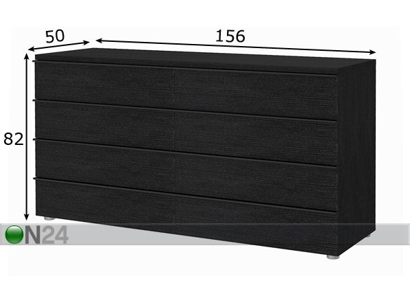 Lipasto SQUARE mitat