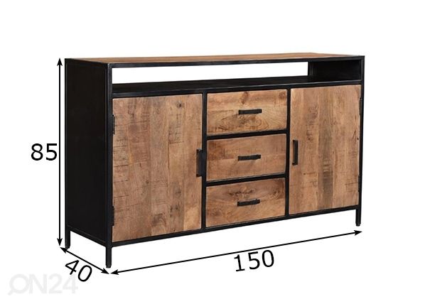 Lipasto Sturdy 150 cm mitat