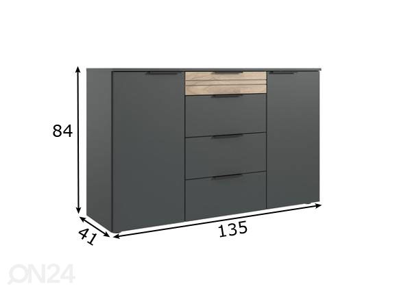 Lipasto Tirol 135 cm mitat