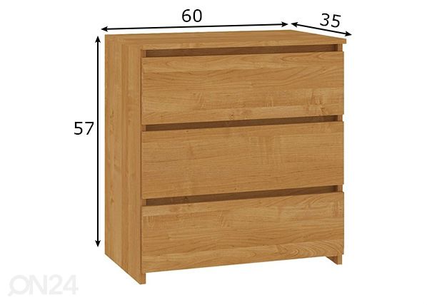 Lipasto Trier 60 cm mitat