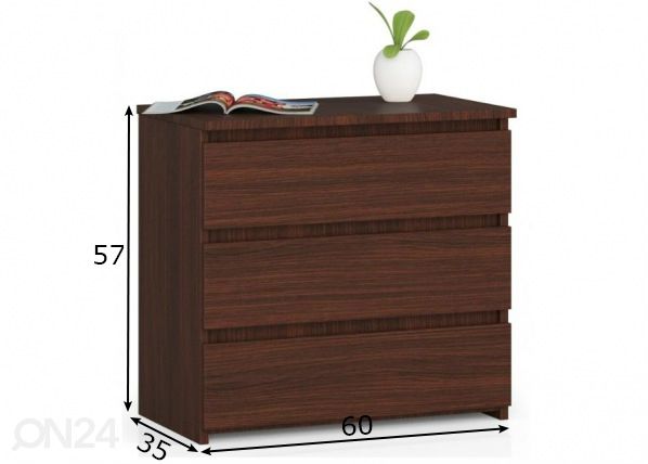 Lipasto Trier 60 cm mitat