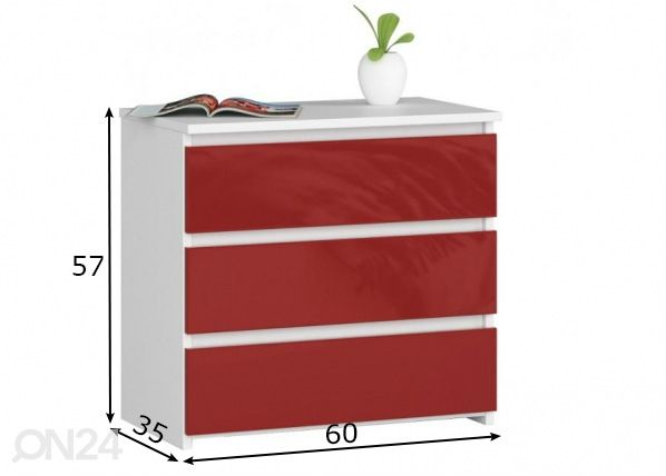 Lipasto Trier KL 60 cm mitat