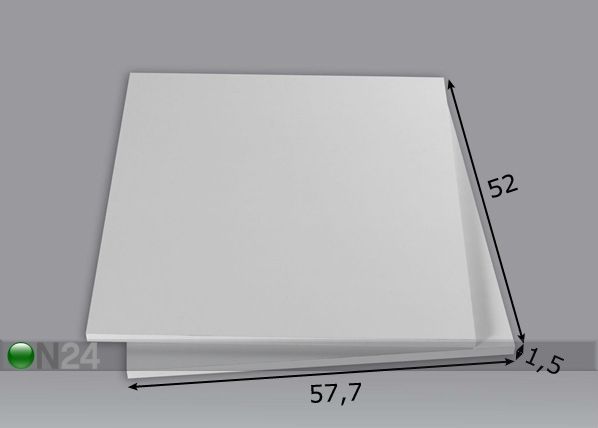 Lisähyllyt 120 cm kaappiin, 2 kpl mitat