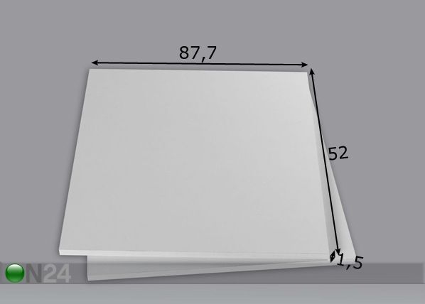 Lisähyllyt 180 cm kaappiin, 2 kpl mitat
