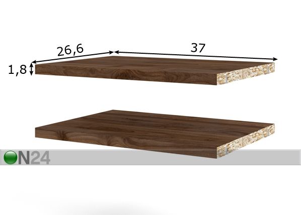Lisähyllyt Basic mitat