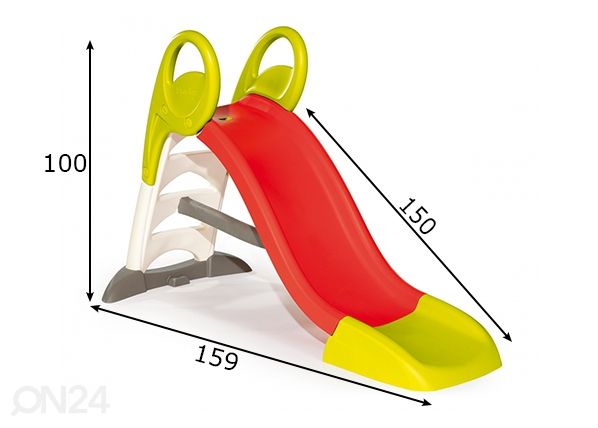 Liukumäki 150 cm mitat