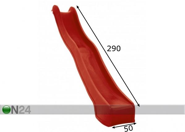Liukumäki 290 cm mitat