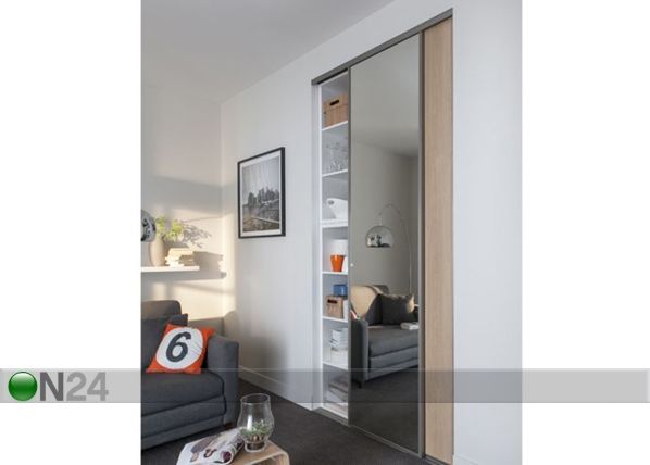 Liukuovet PRESTIGE, 1 peili ja 1 melamiiniovi 240x250 cm