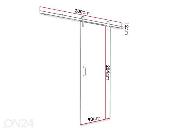 Liukuovi 90 cm mitat