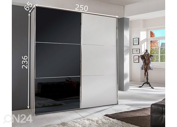 Liukuovikaappi Escape 300 cm mitat