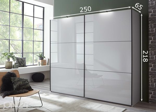 Liukuovikaappi Seoul 250 cm mitat