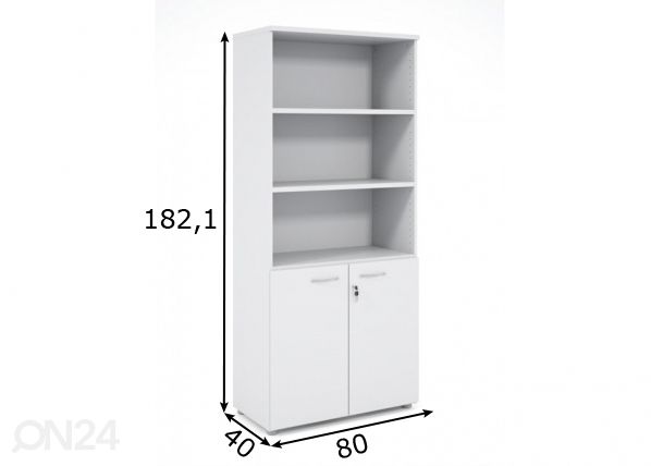Lukittava toimistokaappi Express mitat