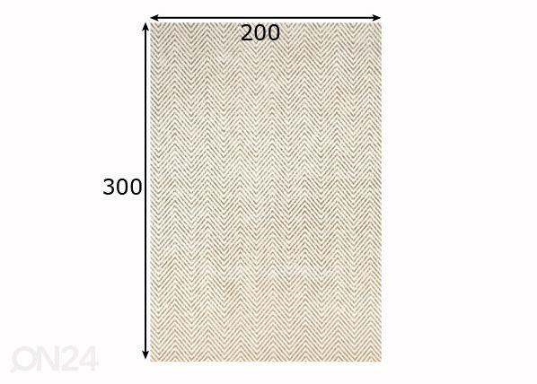 Magic home matto LUNO 200x300 cm mitat