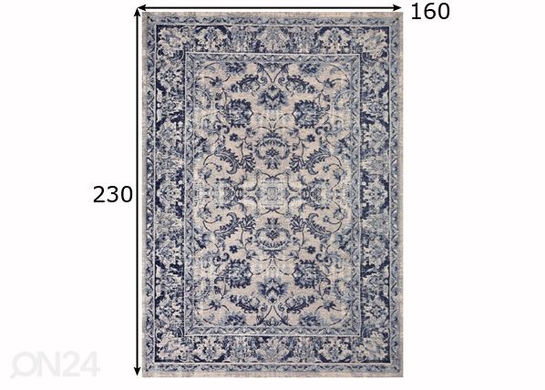 Magic home matto TEBRIZ 160x230 cm mitat
