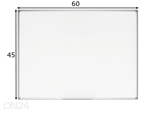 Magneettitaulu Bi-office Earth 60x45 cm mitat