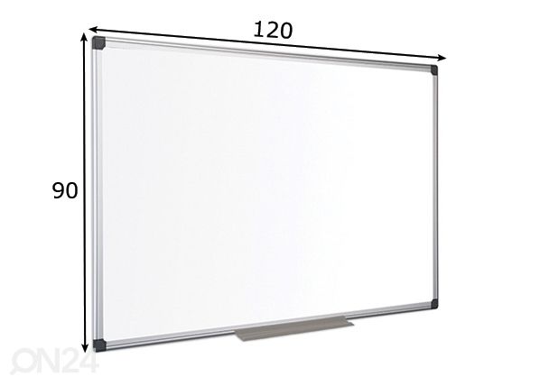 Magneettitaulu Bi-office Maya 120x90 cm mitat