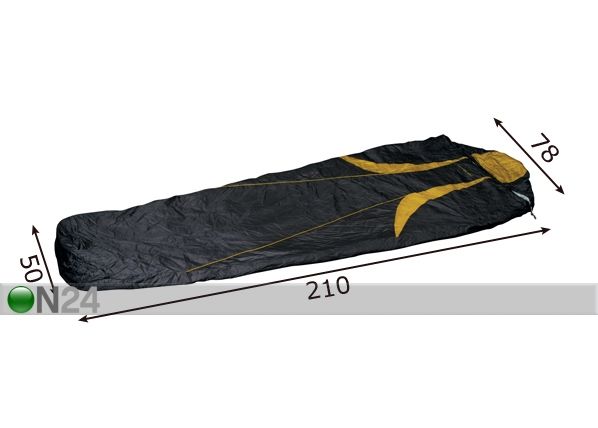 Makuupussi ARCTIX CAMBER LIGHT mitat