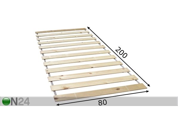 Mäntysälepohja 80x200 cm mitat