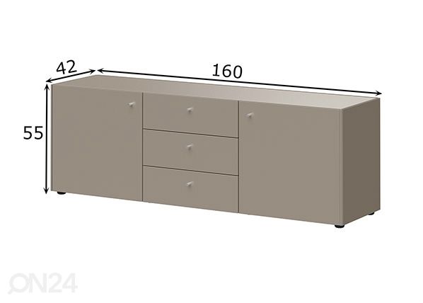 Matala lipasto MONTEO mitat