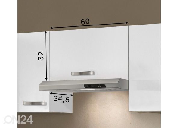 Matala seinäkaappi Lagos 60 cm mitat