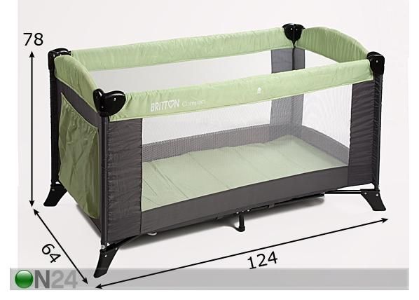 Matkasänky BRITTON COMPACT mitat
