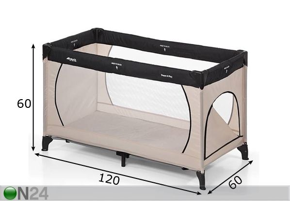 Matkasänky HAUCK DREAM'N PLAY PLUS mitat