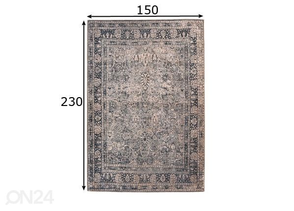 Matto 150x230 cm mitat