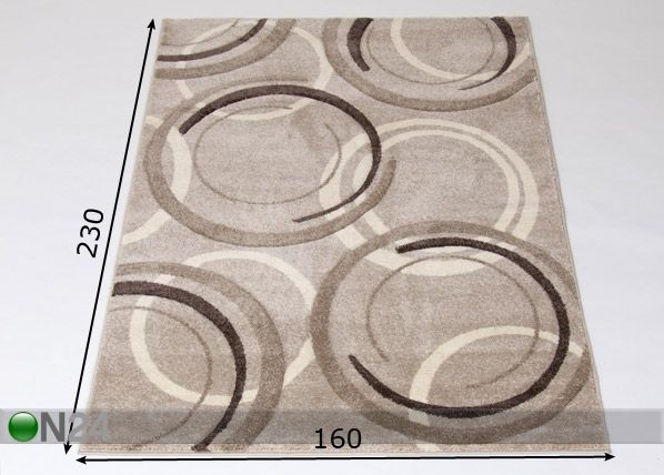 Matto 160x230 cm mitat