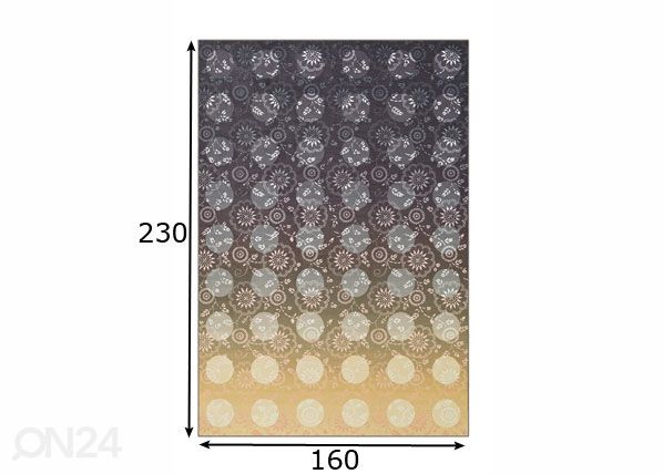 Matto 160x230 cm mitat