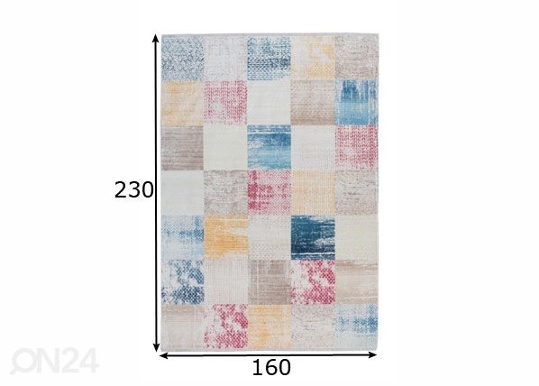 Matto 160x230 cm mitat