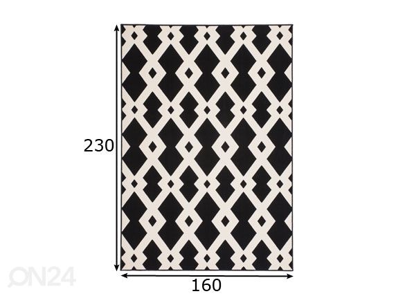 Matto 160x230 cm mitat