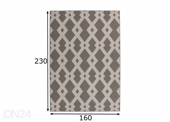 Matto 160x230 cm mitat