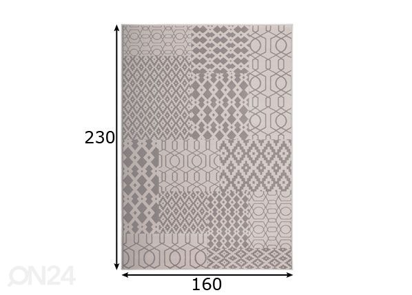 Matto 160x230 cm mitat