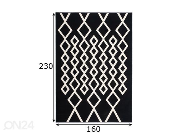Matto 160x230 cm mitat