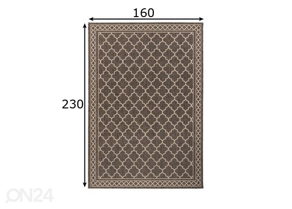 Matto 160x230 cm mitat