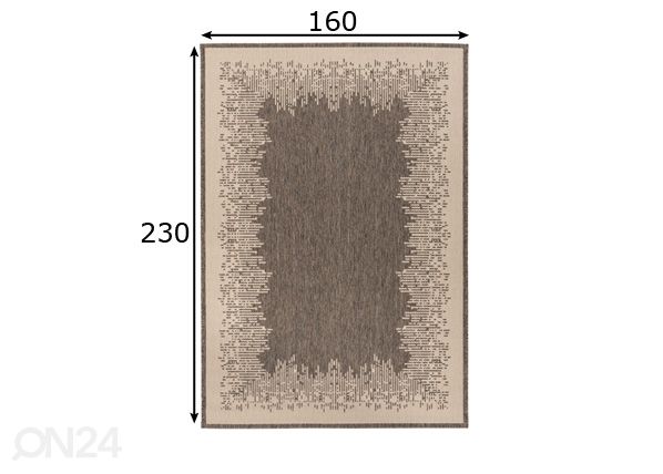Matto 160x230 cm mitat