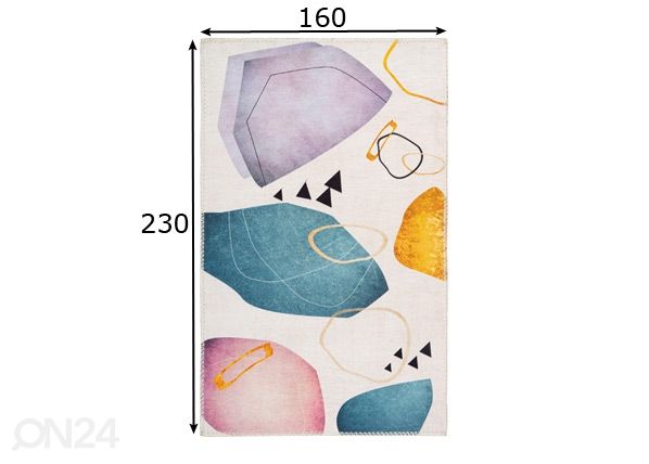 Matto 160x230 cm mitat
