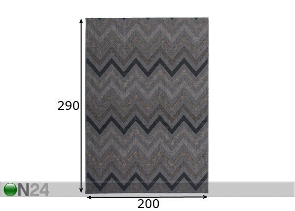 Matto 200x290 cm mitat