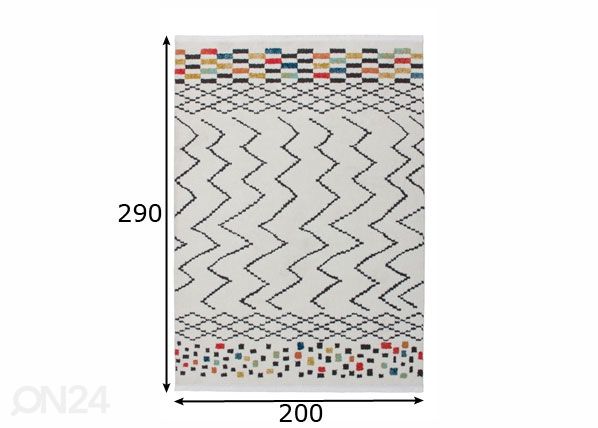 Matto 200x290 cm mitat