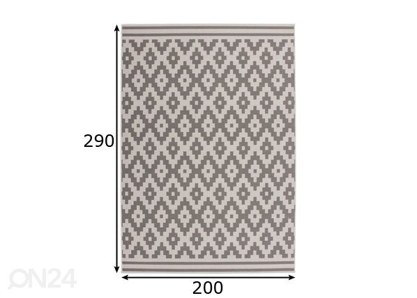 Matto 200x290 cm mitat