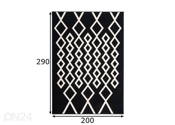 Matto 200x290 cm mitat