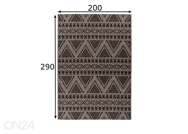 Matto 200x290 cm mitat