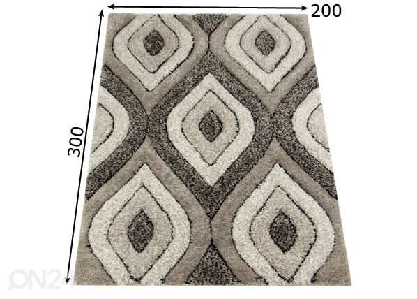 Matto 200x300 cm mitat