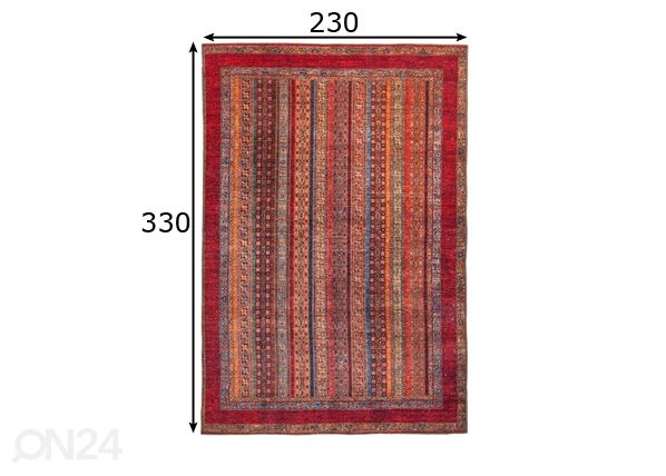 Matto 230x330 cm mitat