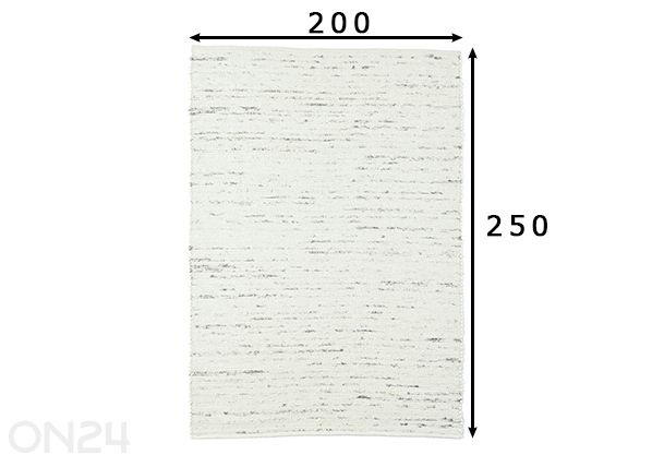 Matto Alm Glück UNI 200x250 cm mitat