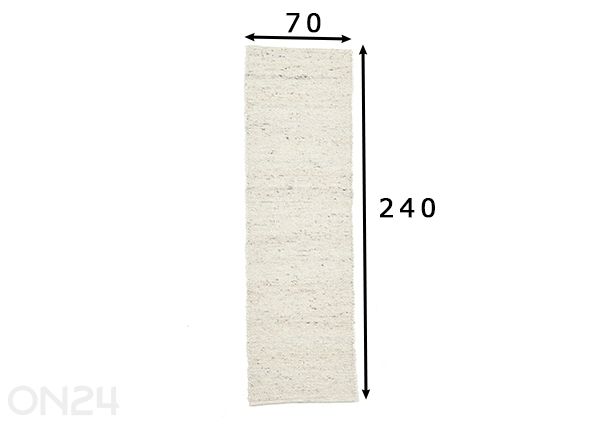 Matto Alm Glück UNI 70x240 cm mitat